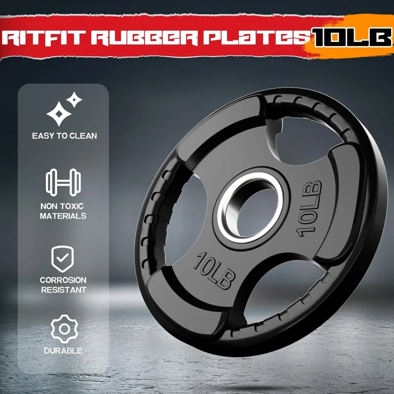 RitFit Heavy-Duty Leg Press & Hack Squat Station with Plate Set, Linear Bearings and Weight Storage for Home Gyms