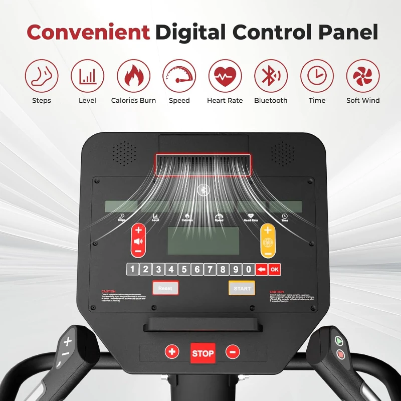 GMWD SS03 Commercial Stair Climber – LED Display, 15 Program Levels, High-Capacity Commercial Stepper for Home Cardio