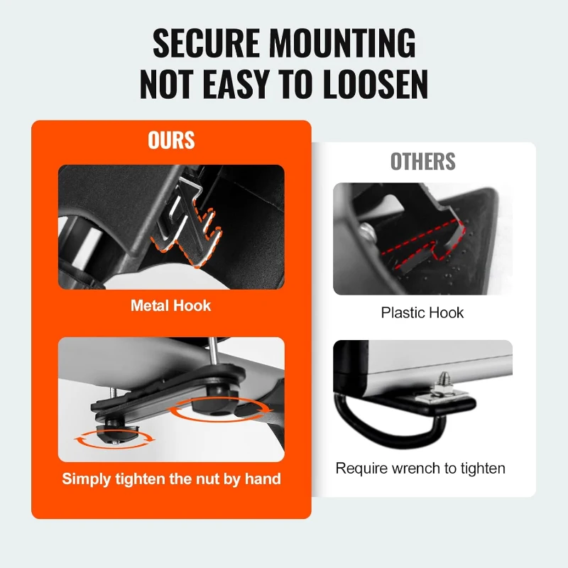 VEVOR Universal Car Roof Rack — 31.7 in Aluminum Ski & Snowboard Carrier with Lock