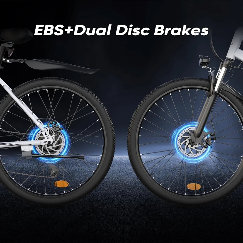 Electric Bike for Adults – 750W or 1000W Peak Electric Mountain Bike, Up to 60 Miles Range, 20 MPH, 20""/26"" Tires Lightweight Commuter E-Bike