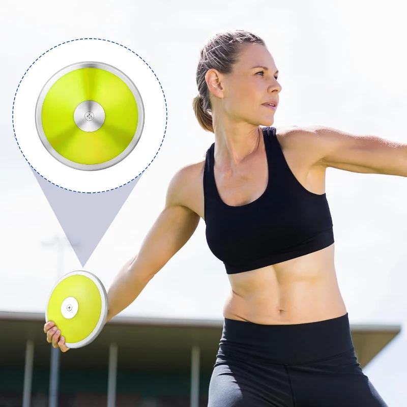 Wettarn 4-Pack 1 kg Discus - 18 cm Nylon Training Discus for Men & Women, Track & Field Practice Gear