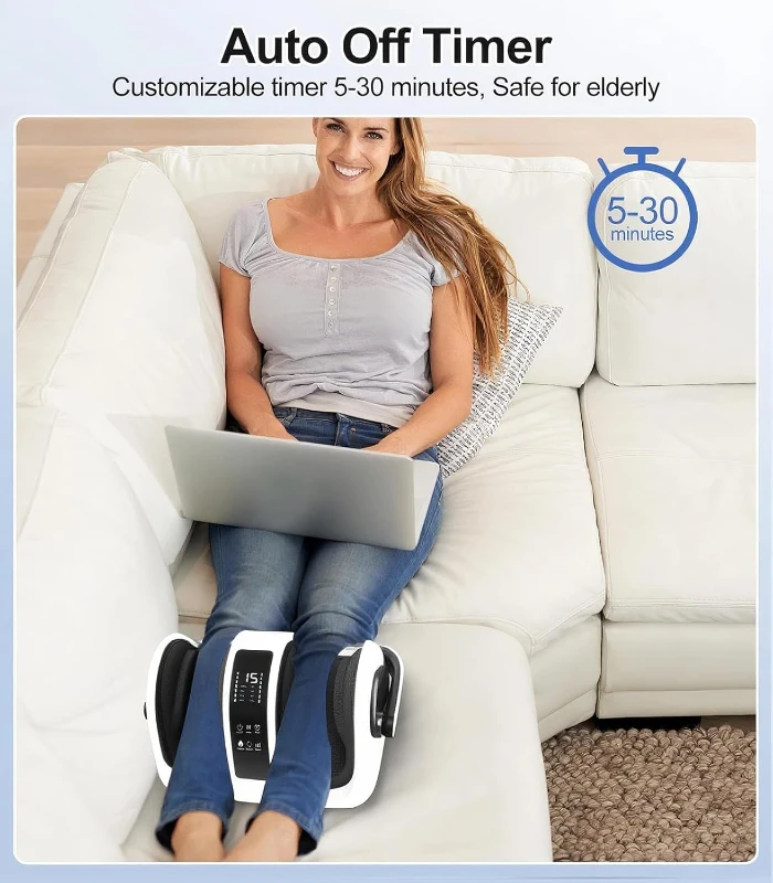 CARESKY Shiatsu Foot Massager with Heat and Rolling Deep-Kneading — Multi-Mode Relief for Plantar Fasciitis & Neuropathy, Fits Up to Size 14