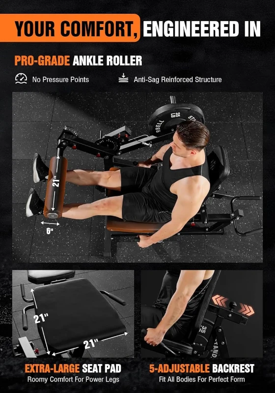 MIKOLO x GMWD Signature Leg Extension & Curl Machine — Adjustable Seated/Lying Trainer with 1:1 Cable System for Home Gym