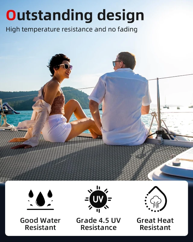 Abahub EVA Marine Flooring — 6mm Camouflage Traction Pad, Self-Adhesive & Cut-to-Fit Deck Sheet (96''x16''/23.5''/38''/47''; 48''x16'') for Surfboards, SUPs, Kayaks and Boats