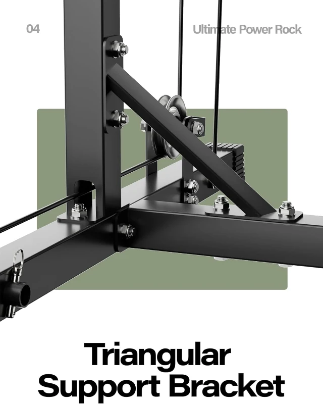 MAJOR FITNESS Drone1 Multi-Function Power Cage — Heavy-Duty Home Gym with Integrated 100 lb Weight Stack & Cable System