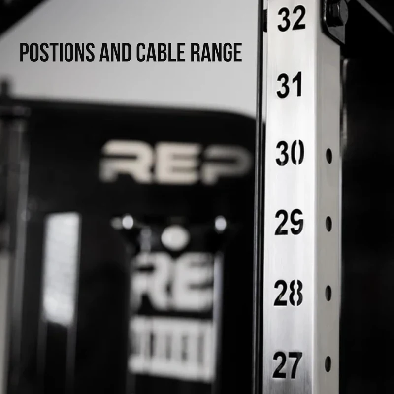 REP Fitness Arcadia Functional Trainer – Comprehensive Cable Pulley System for Home & Garage Gyms with Optional Weight Stack Upgrades and Attachment Bundles