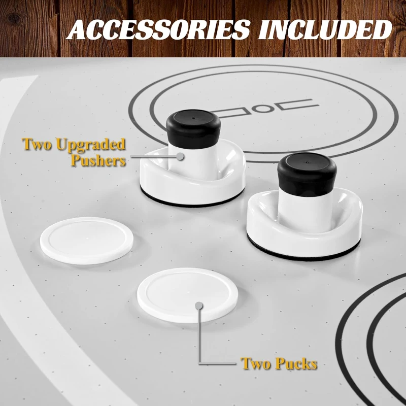 Barrington Billiards Full-Size Air Hockey Table with LED Scorer and Accessories – 89"" x 48"" x 32"" for Family Game Rooms