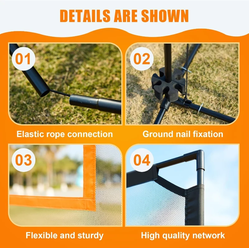 5-in-1 Portable Paddle Game Set with Adjustable 7.6ft Net — Indoor & Outdoor Family Fun (Badminton, Tennis, Pickleball, Ping Pong, Jianzi)