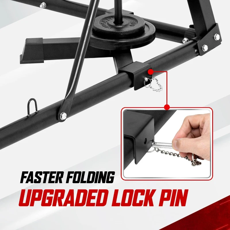 Yes4All Heavy Bag Stand with Stainless Steel Swivel Chain and 4 Snap Hooks — Adjustable Freestanding Boxing Bag Hanger