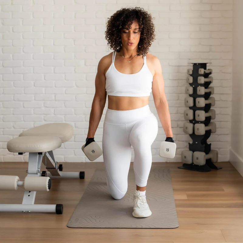 WeGym SafeGrip Anti-Roll Square Dumbbells — Thick Grip, Anti-Slip Coating, Free Weights for Secure Home Workouts & Training