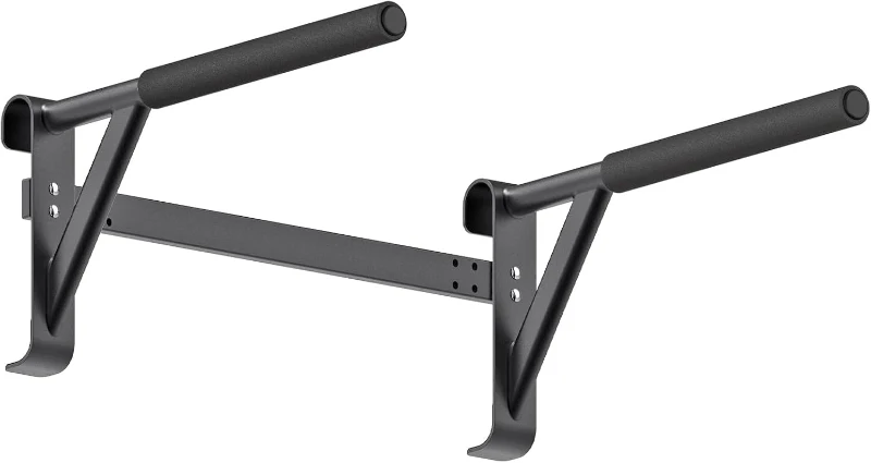 Kipika 2""x2"" Swedish Stall Bar with 1"" Holes - Wall-Mounted Gymnastic Ladder and Pull-Up Trainer with Solid Wood Grips