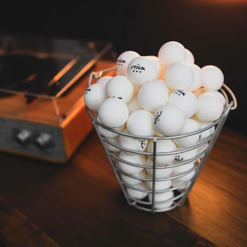 STIGA 3-Star Tournament Table Tennis Balls – 40mm Regulation 3★ Practice & Competition Pack (Available 24 or 144, White)