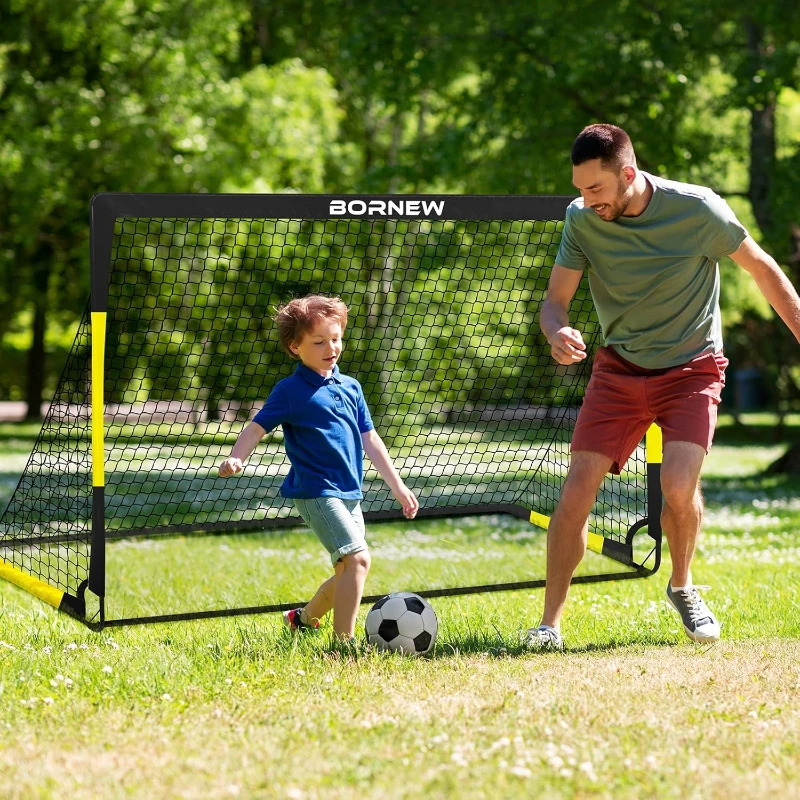 Kids Soccer Goal Set — 2-Pack Pop-Up Nets (7x5 & 6x4 Options) with Ball, Pump, Cones & Carry Bag — Portable Training Kit for Ages 3–16