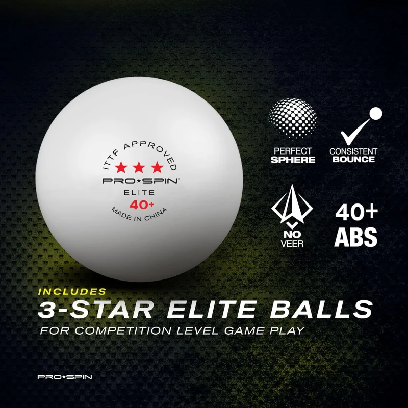 PRO-SPIN Carbon Table Tennis Paddles — Professional 4-Player Set with 7-Ply Carbon Blade, Premium Rubber, 2.0mm Sponge