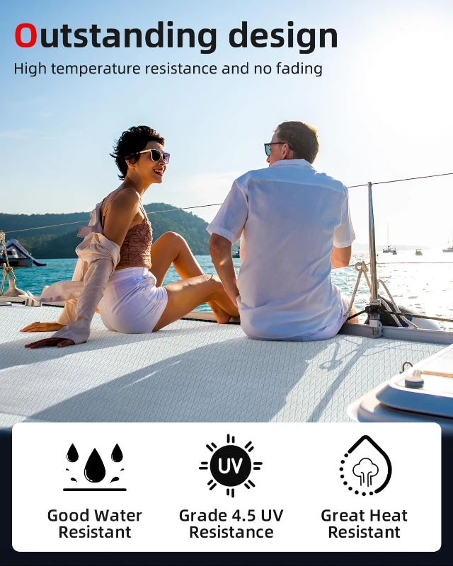 Abahub 6mm EVA Foam Boat Flooring — Non-Slip Camouflage Traction Pad, Self-Adhesive & Trimmable