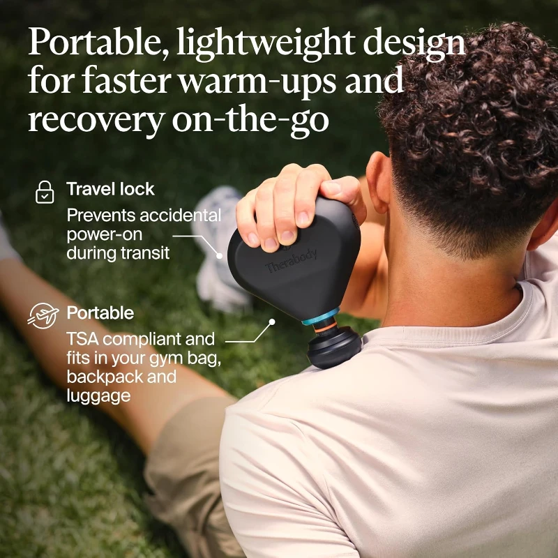 TheraGun Mini Plus by Therabody — Compact Percussive Massage with Built-In Heat for Faster Recovery on the Go