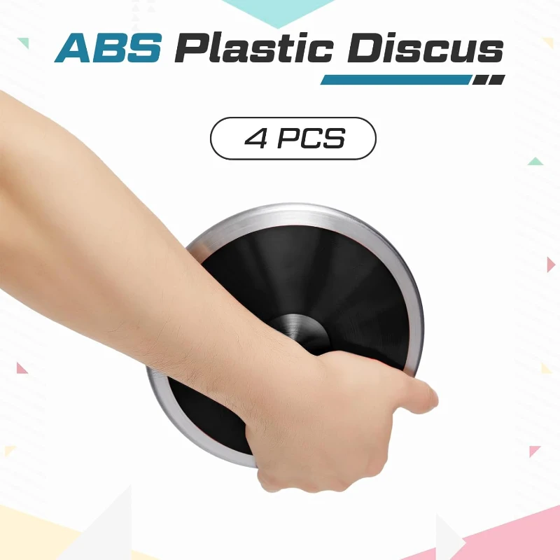 Wettarn 1 kg Discus for Men & Women – Track and Field Training (4-Pack)