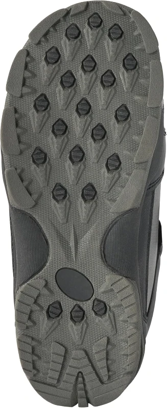 5th Element ST Men's Lace-and-Dial Snowboard Boots — Black, Strap-Binding Compatible, Waterproof Liners for All-Mountain Riding (Men's Sizes)