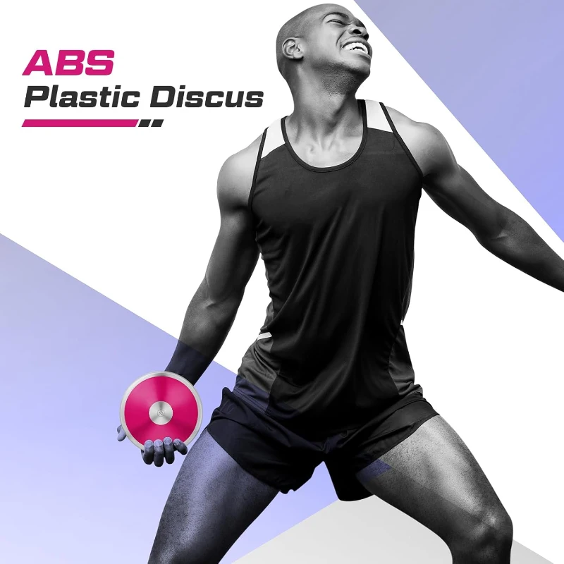 Wettarn 2-Pack 1 kg Discus - 18 cm Durable Nylon Discus for Men & Women, Track and Field Practice Equipment