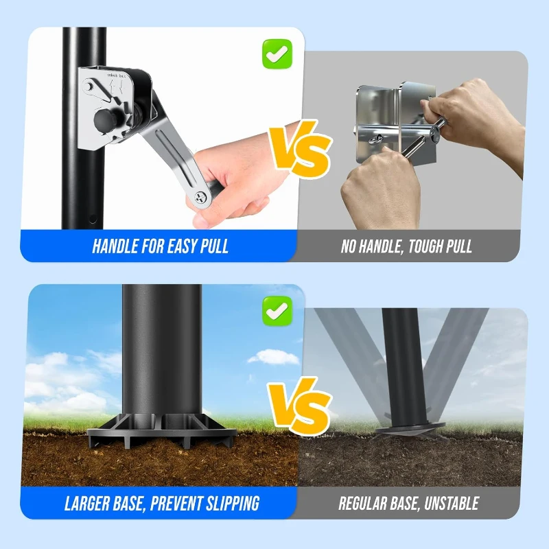 Patiassy Backyard Volleyball System – Professional Portable Outdoor Set with Adjustable Aluminum Poles, Precision Winch, Steel Stakes, Anti-Sag Net, Pump and Heavy-Duty 1680D Bag