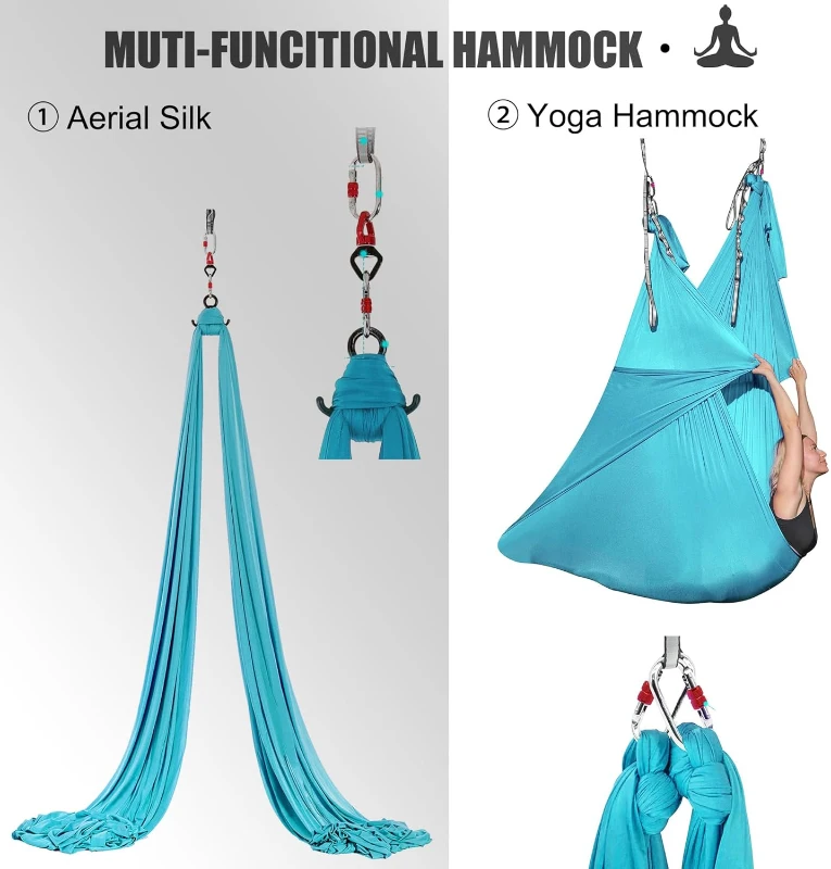 11-Yard Aerial Silks Fabric – Premium 40D Nylon Aerial Yoga Swing & Hammock for Home, Gymnastics, and Performance