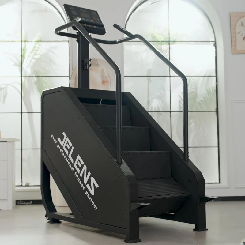 Jelens Commercial-Style Stair Stepper with LED Screen, 550 lb Capacity, 15 Resistance Levels (24–164 Steps/Min) Home Climbing Machine