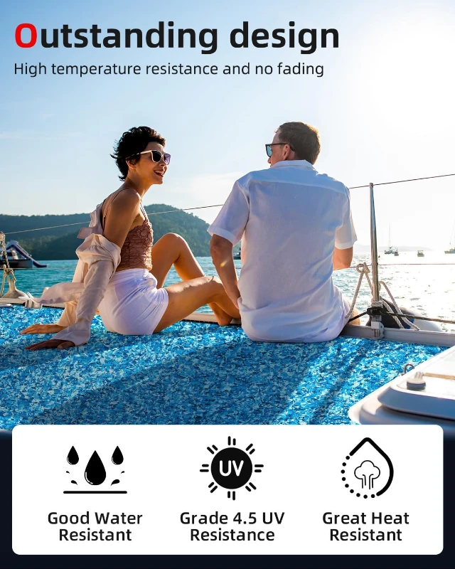 Abahub EVA Foam Deck Pad 96''x16''/23.5''/38''/47'' & 48''x16'' – Non-Slip Camouflage Traction Mat, Peel-and-Stick, Trimmable for Boats, SUPs, Paddleboards and Kayaks