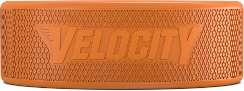 Velocity Training Hockey Pucks - Junior Lightweight, Senior Official & Heavy 10oz Options; Packs of 5/10/25/50/100