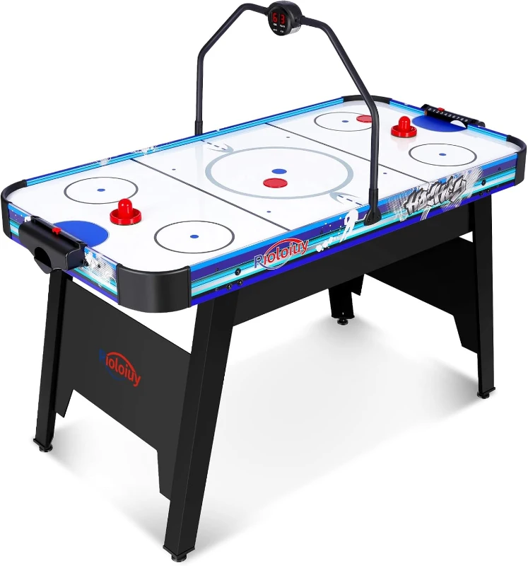58"" Arcade-Style Air Hockey Table — Powerful 700mA Motor, Overhead LED Scoreboard, Includes 2 Pucks & 2 Pushers