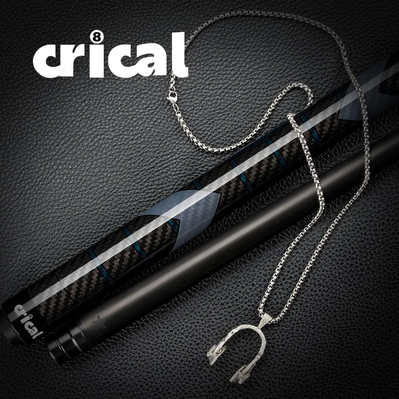 CRICAL 58"" Carbon Fiber Pool Cue – Professional Low-Deflection Billiard Cue with 12.5mm Tip & 3/8×8 Pin Joint