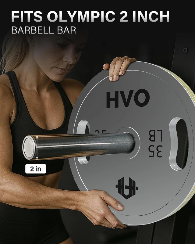 HVO Hip Adduction & Abduction Machine - Commercial-Grade Inner/Outer Thigh and Glute Trainer with 6-Position Gear System and Included Weight Plates