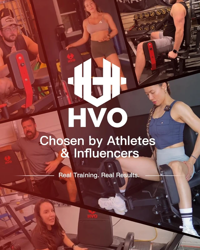 HVO Hip Adduction & Abduction Trainer — 6-Position Glute and Thigh Machine with 360° Rotating Thigh Pad