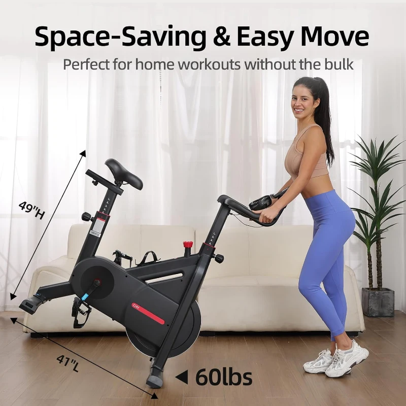 YESOUL Self-Powered Exercise Bike with Exclusive Smart App, 100-Level Magnetic Resistance, Stable Dual-Triangle Frame and 300 lb Capacity