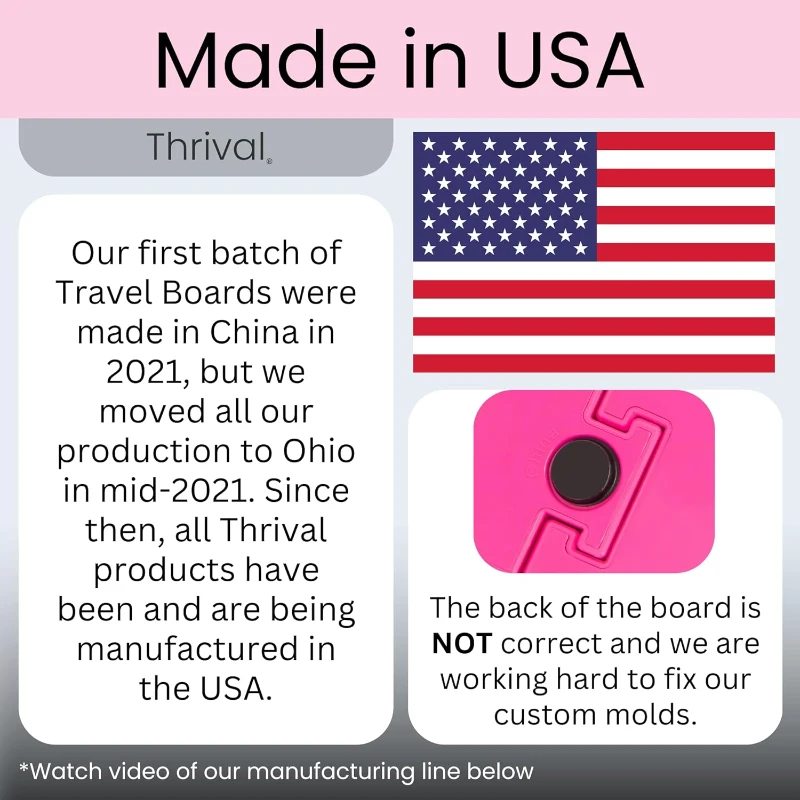 Thrival Relief Pro - Fully Adjustable Psoas, Back & Hip Flexor Release Tool for Deep Tissue and Trigger Point Massage (Pink) - Made in USA