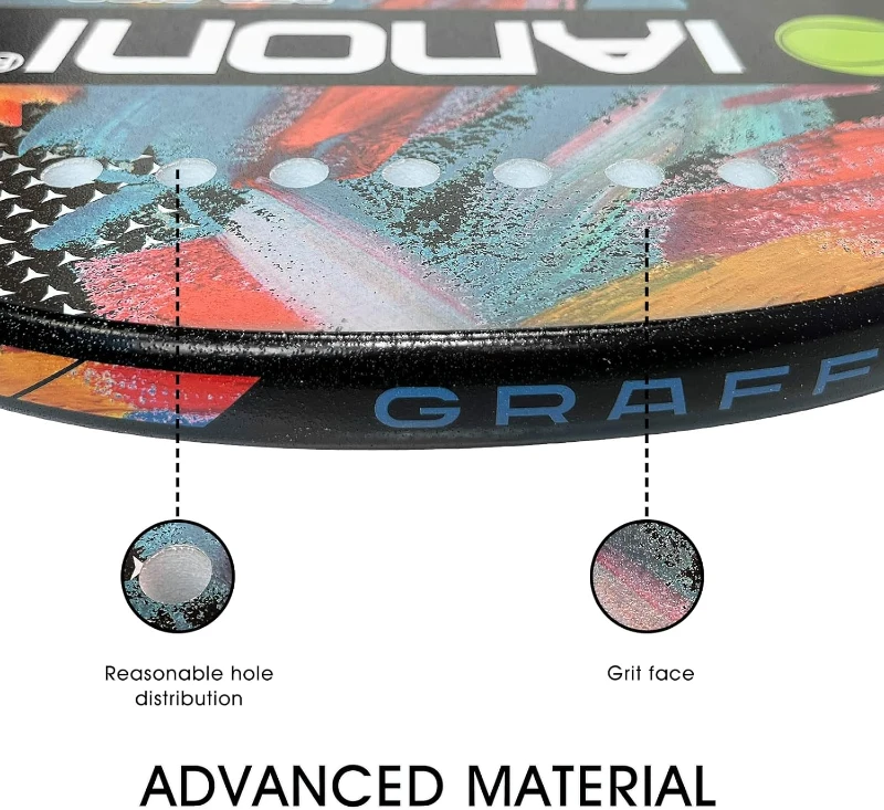 Carbon Fiber Beach Tennis Paddle with EVA Memory Foam Core – Lightweight Beach Tennis Racket