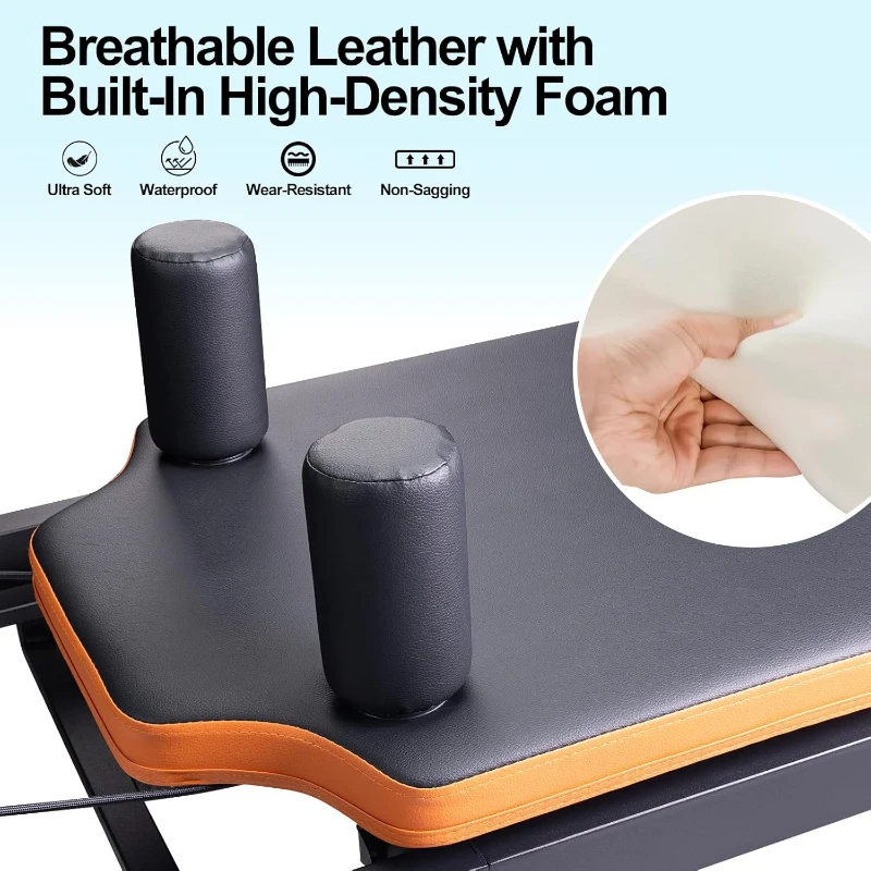 Pilates Reformer by Dpiolrcag - Foldable Home & Gym Machine, Supports Up to 250 lbs