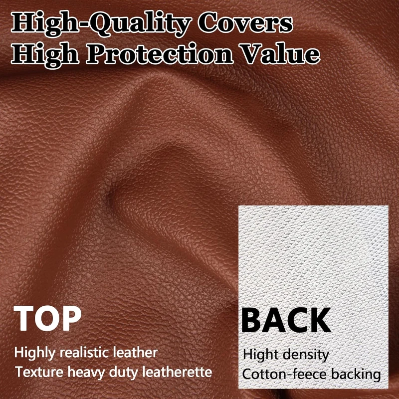 K-Musculo Brown Heavy-Duty Leatherette Shuffleboard Cover — 16FT (192L x 26W x 8H), Pull-On, Waterproof & Tear-Resistant, Pet- and Dust-Resistant