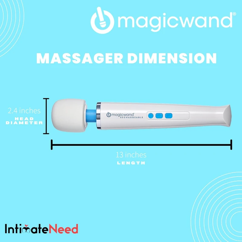 Hitachi Magic Wand Rechargeable HV-270 (2025) by Vibratex — Cordless Powerful Wand Massager with Free IntimateNeed Accessory