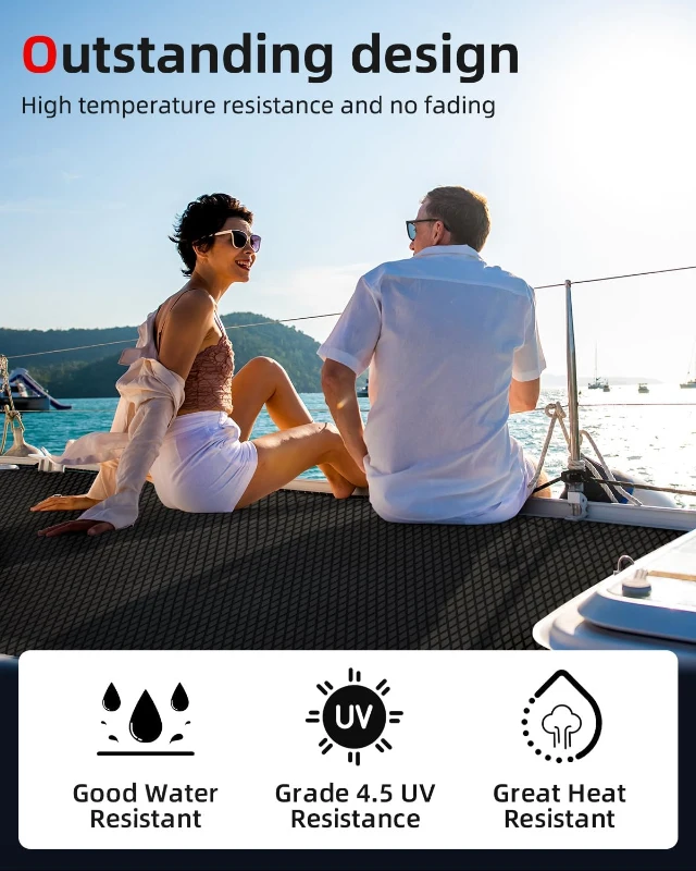 Abahub EVA Traction Decking Sheet 96in x16in / 23.5in / 38in / 47in & 48in x16in — Camouflage, Non-Slip, Self-Adhesive and Cut-to-Size Pad for Boats, SUPs, Paddleboards and Kayaks