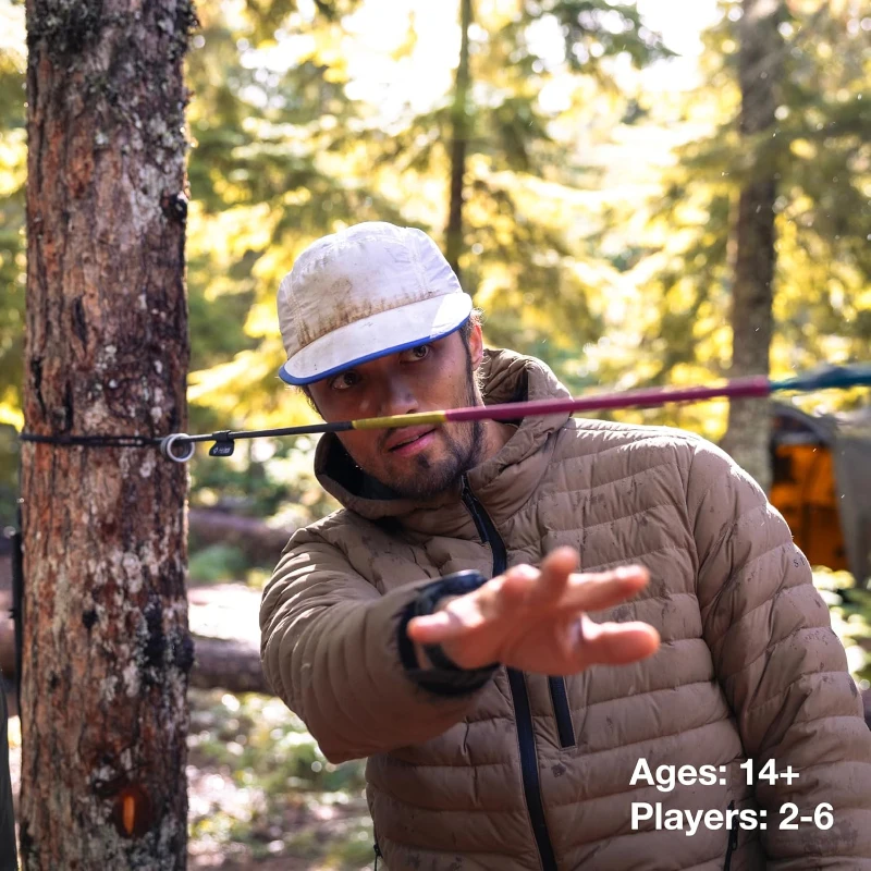 Helinox StringTrees Ultralight Portable Outdoor Shuffleboard Game - Packable Ring-and-Rope Lawn Game