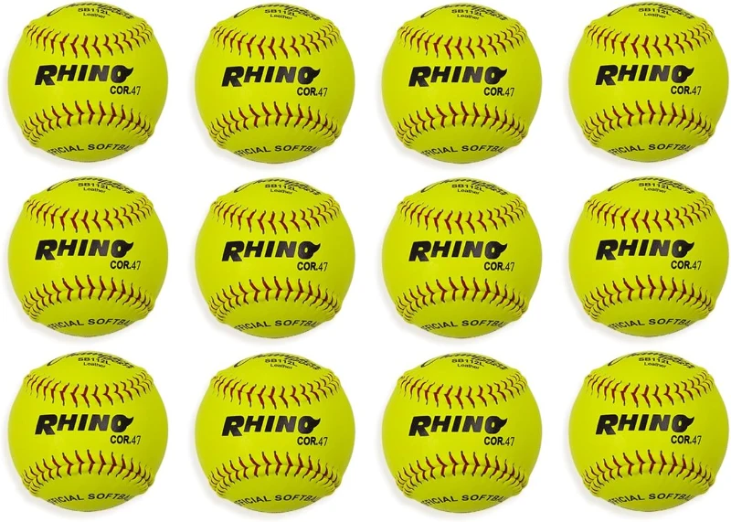 Champion Sports® Softballs — Leather and Synthetic Softballs for Training or Game Play, Available in Various Sizes, Cores & Styles, NFHS Approved