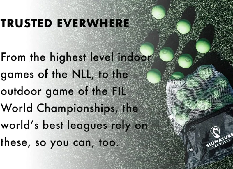 Signature Lacrosse Ball Set — Available in 2, 4, 8, 12 and 120 Packs — Odor-Free Massage Balls for Myofascial Release, Back Rolling & Muscle Knot Relief