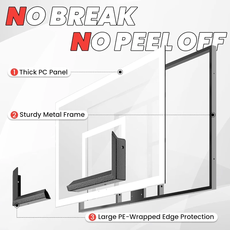 AWII SPORT 44"" Portable Basketball Hoop — Height Adjustable 4.8–10 ft, Outdoor/Indoor Goal System for Kids, Teens & Adults