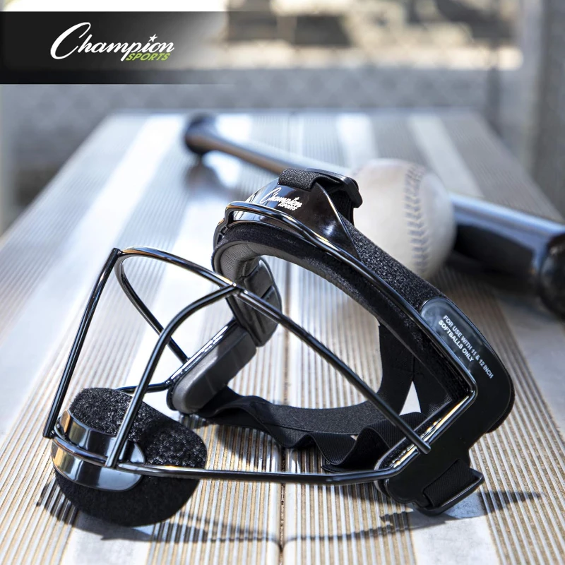 Champion Sports Adult Softball Fielder's Face Mask - Steel Protective Guard
