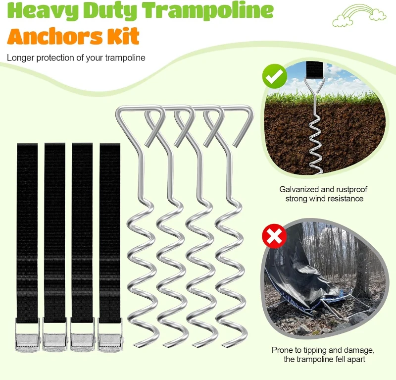 ORCC Outdoor Trampoline – Multi-Size Options (8–16 ft), 1200 lbs Weight Capacity, Enhanced Safety Features, Basketball Hoop & Water Sprinkler for Kids and Adults