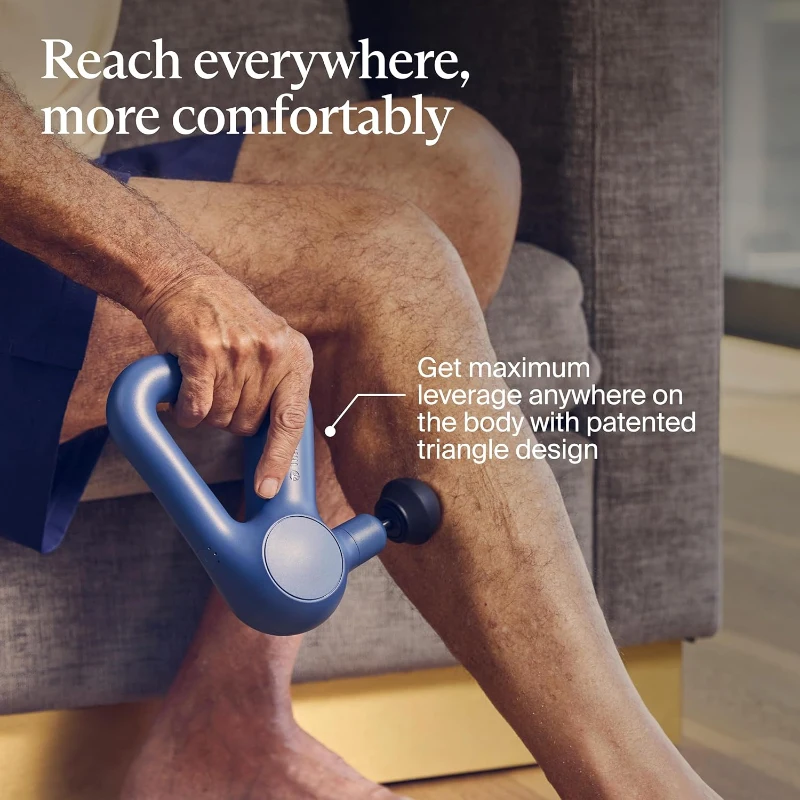 TheraGun Relief Handheld Percussion Massager — Lightweight, Easy-to-Use Personal Massager for Everyday Pain Relief in Neck, Back, Leg, Shoulder & Body (Navy)