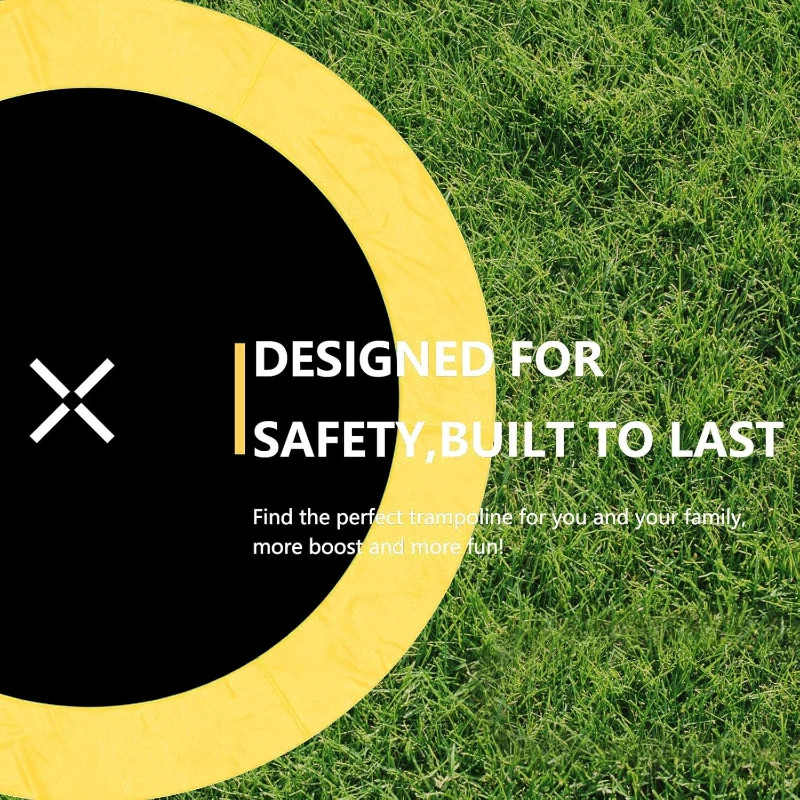 AOTOB 12 ft Outdoor Trampoline with Safety Enclosure Net and Basketball Hoop — Heavy-Duty PP Jump Mat, Spring Cover Padding, Storage Bag & Ladder