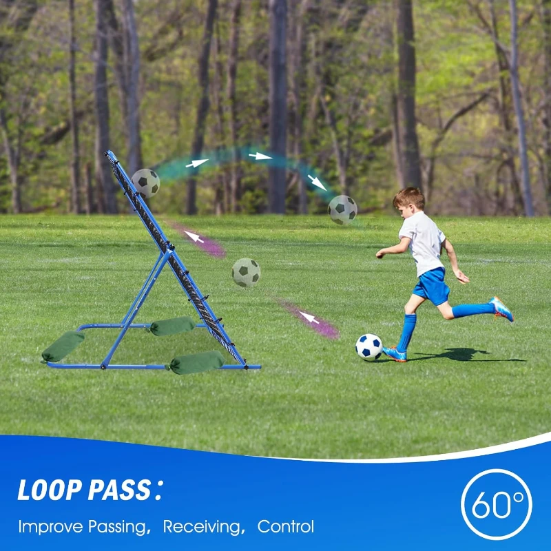 Winthai Soccer Rebounder Net 5.9 x 5 ft - Multi-Angle Training Rebounder for Passing, Control & Drills