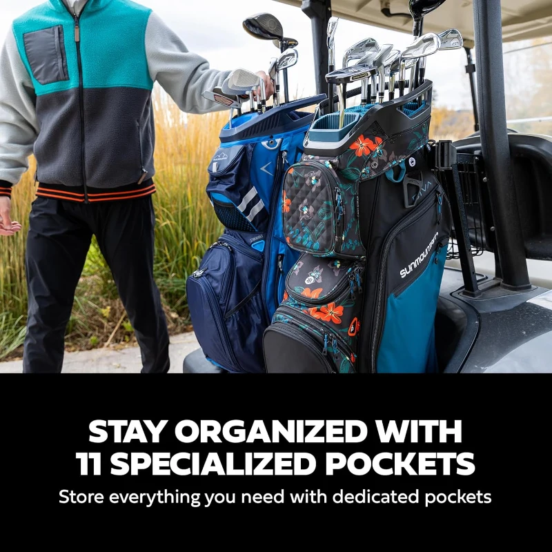 Sun Mountain C130 Men's Lightweight Cart Golf Bag - 14-Way Top (2025)