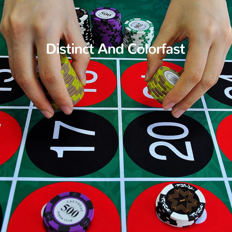 70"" x 35"" Upgraded Waterproof Casino Roulette Tabletop Layout Mat with Carrying Bag, Anti-Slip Rubber Roulette Game Cover for Parties and Game Nights